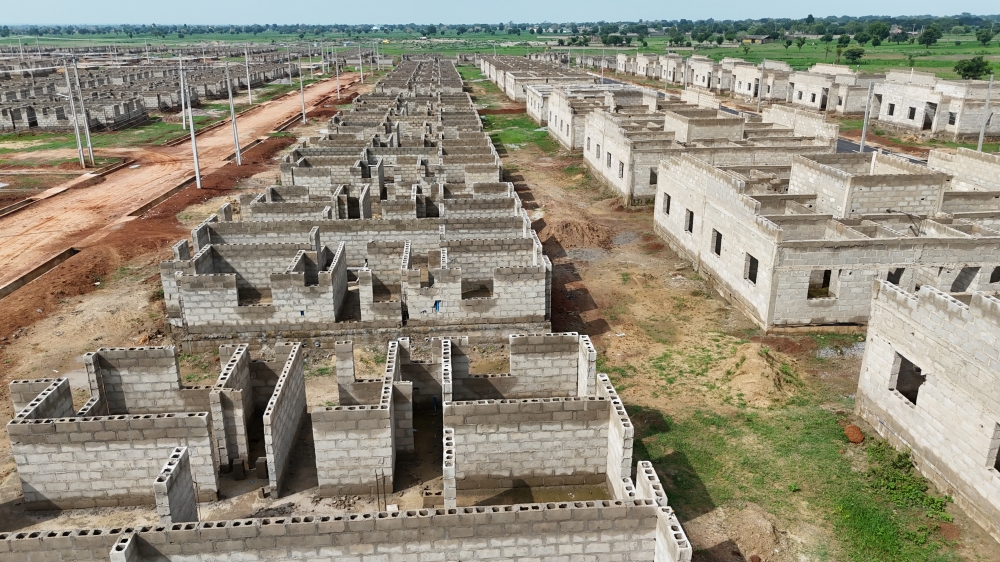 Minister and Minister of State, Housing and Urban Development, Arc. Ahmed Musa Dangiwa and Rt.Hon Abdullahi Yusuf Ata accompanied by some Directors of the Ministry on the inspection of the Kano Renewed Hope Estate and City Projects, Friday, 25th July, 2025