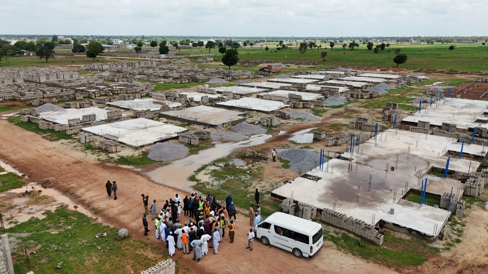 Inspection of the 2000 Units Kano Renewed Hope City by the Minister and Minister of State, Housing and Urban Development, Arc. Ahmed Musa Dangiwa and Rt.Hon Abdullahi Yusuf Ata in company of some Directors of the Ministry, Friday, 25th July, 2025