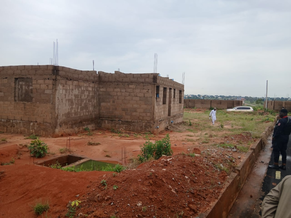 Inspection visit of the ongoing Renewed Hope Housing Estate Poject in Lafia, Nasarawa  State by the Permanent Secretary,  Dr Shuaib Belgore, Friday,   October 11th, 2025