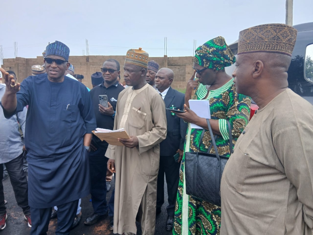 Inspection visit of the ongoing Renewed Hope Housing Estate Poject in Lafia, Nasarawa  State by the Permanent Secretary,  Dr Shuaib Belgore, Friday,   October 11th, 2025