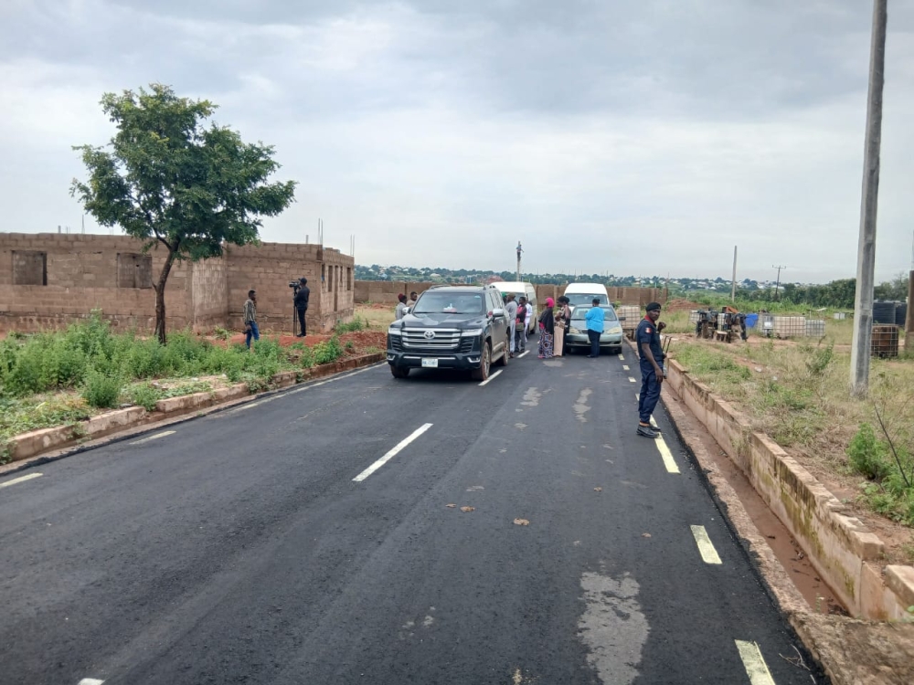 Inspection visit of the ongoing Renewed Hope Housing Estate Poject in Lafia, Nasarawa  State by the Permanent Secretary,  Dr Shuaib Belgore, Friday,   October 11th, 2025