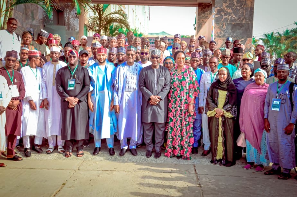Group picture of Delegates/Participants of the 30th National Conference of Directors of Lands in the Federal and States Ministries,  Departments and Agencies, which was held at Bristol Hotel, Kano , 25th & 26th, November,  2025.