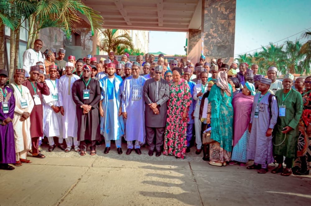 Group picture of Delegates/Participants of the 30th National Conference of Directors of Lands in the Federal and States Ministries,  Departments and Agencies, which was held at Bristol Hotel, Kano , 25th & 26th, November,  2025.
