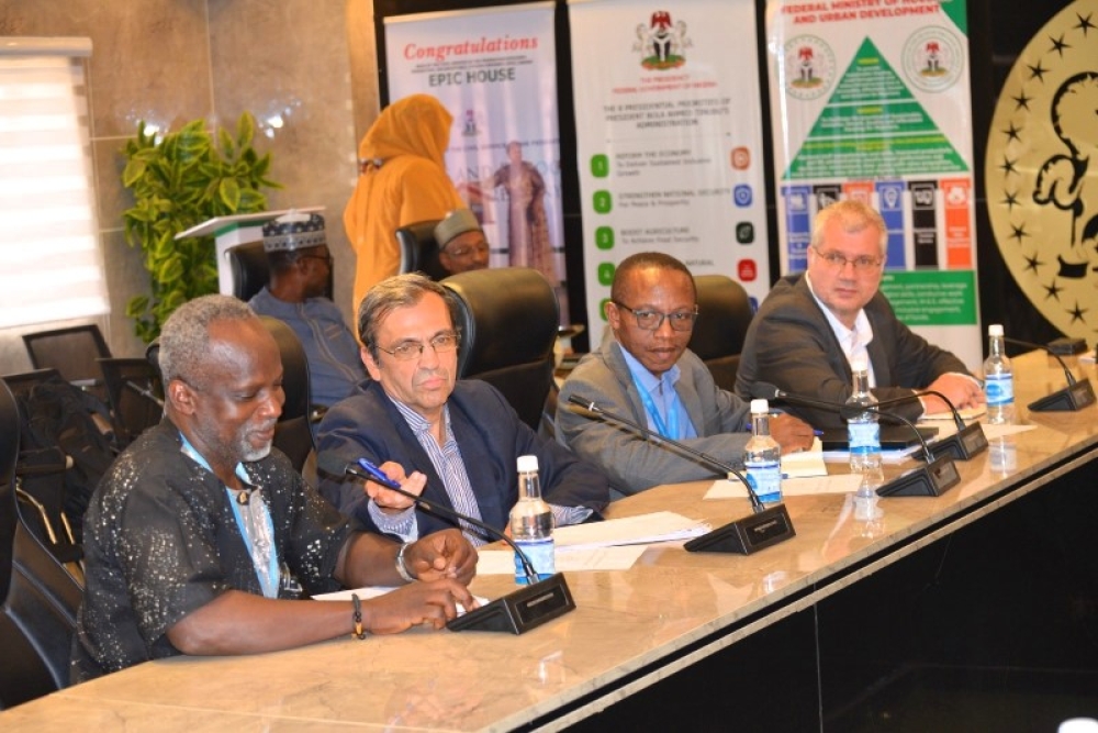 Meeting of the Hon Minister,  FMHUD and Head of UN Habitat, West Africa Hub, Dakar, Mr Mathias, Spaliviero, Wednesday, 25th February, 2025