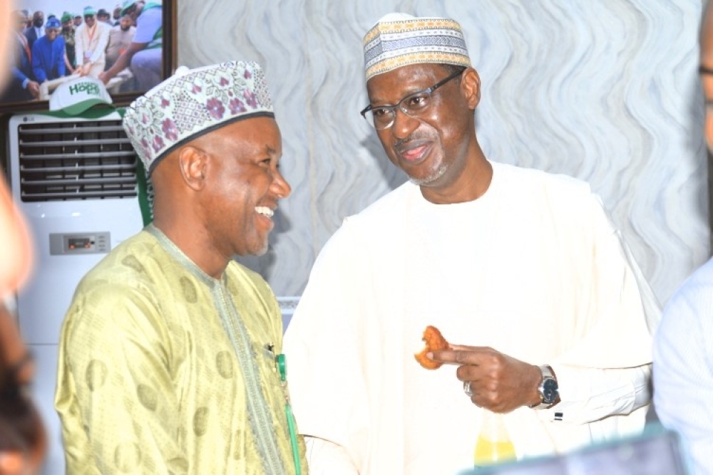 Occassion of the 63rd Birthday Celebration of Hon Minister,  FMHUD,  Arc Ahmed Musa Dangiwa,  FNIA,  FCIB with the management staff of the Ministry led by the Permanent Secretary,  Dr Shuaib Belgore,  Tuesday,  January 10th, 2026 in his Office @ Mabushi, Abuja, FCT