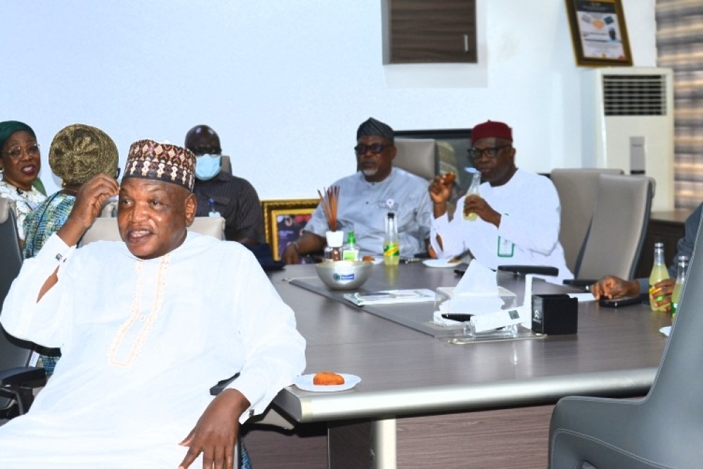 Occassion of the 63rd Birthday Celebration of Hon Minister,  FMHUD,  Arc Ahmed Musa Dangiwa,  FNIA,  FCIB with the management staff of the Ministry led by the Permanent Secretary,  Dr Shuaib Belgore,  Tuesday,  January 10th, 2026 in his Office @ Mabushi, Abuja, FCT