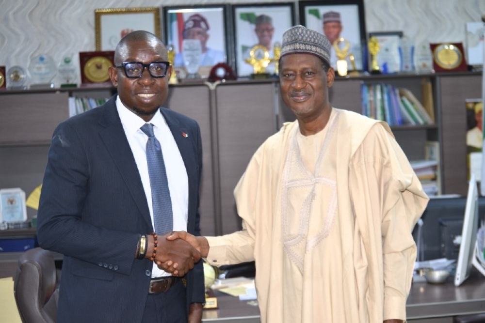 Hon Minister,  Arc Ahmed Dangiwa meeting with Sinoma New Material Nigeria Company Limited, April 14, 2026. The world largest building materials manufacturing company that specialises in manufacturing eco- friendly building materials.