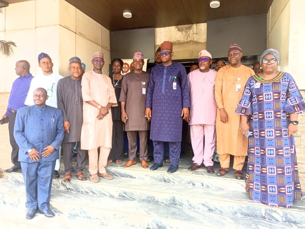 Permanent Secretary, Federal Ministry of Housing and Urban Development, Dr. Shuaib Belgore on courtesy visits to his counterparts at the Federal Ministries of Environment, Alhaji Salihu Aminu Usman (PhD), and Works, Mr Rafiu Adeladan Olarinre in their respective Ministries in Abuja, April 29th, 2026