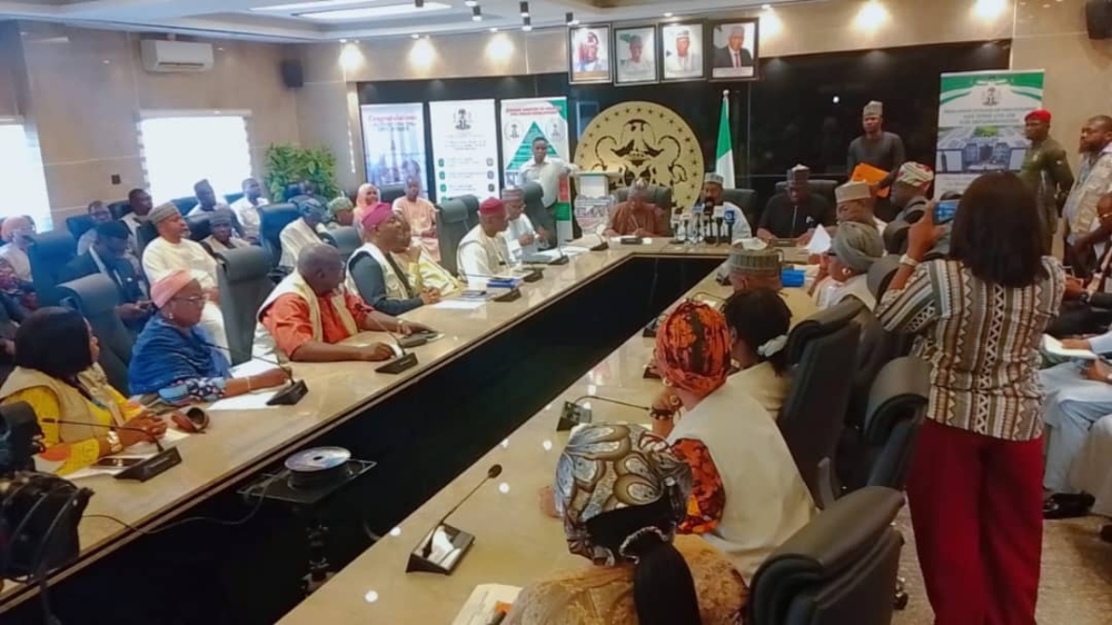 Ministerial Handover Ceremony between outgoing Minister,  Arc Ahmed Dangiwa and Hon Minister of State,  Rt Hon Yusuf Abdullahi Ata,  Thursday,  April 23, 2026