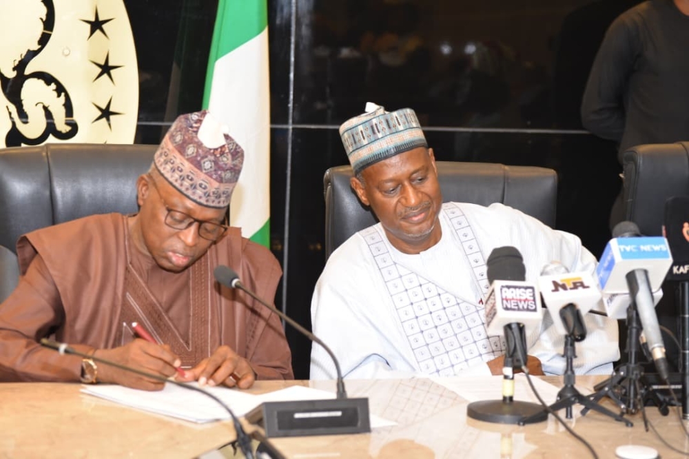 Ministerial Handover Ceremony between outgoing Minister,  Arc Ahmed Dangiwa and Hon Minister of State,  Rt Hon Yusuf Abdullahi Ata,  Thursday,  April 23, 2026