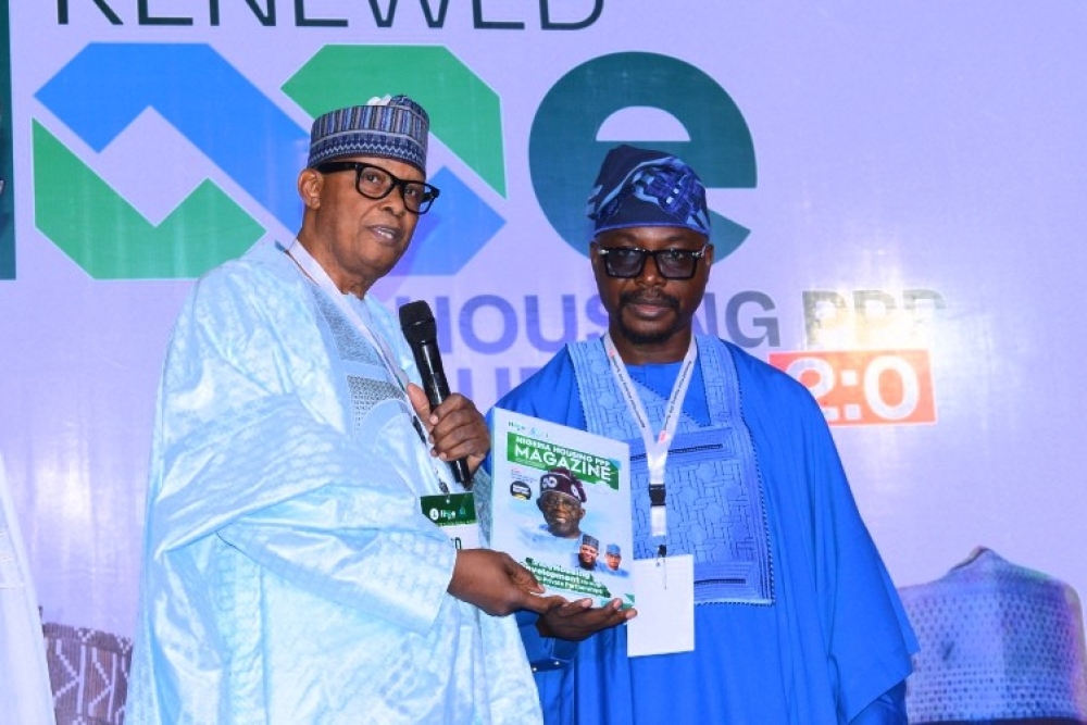 Honourable Minister of Housing and Urban Development,Engr. Muttagha Rabe Darma, PhD,  and other dignitaries at the Renewed Hope Housing PPP Summit held at the Shehu Musa Yar’Adua Centre, Abuja.