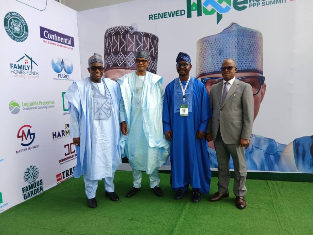 Honourable Minister of Housing and Urban Development,Engr. Muttagha Rabe Darma, PhD,  and other dignitaries at the Renewed Hope Housing PPP Summit held at the Shehu Musa Yar’Adua Centre, Abuja.